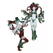 Ame-Comi Harley Quinn & Poison Ivy Holiday 2-Pack Statues